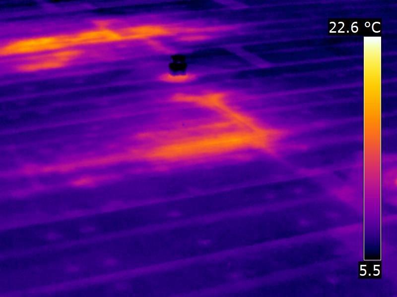 Infrared Sensing: Moisture in roof