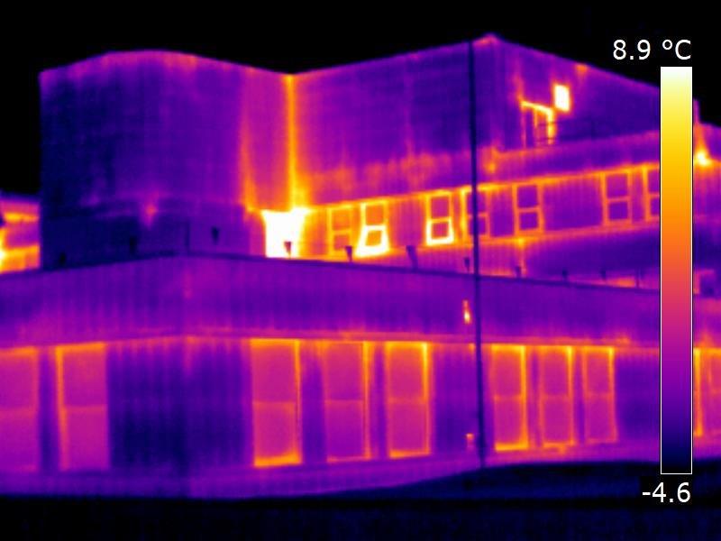 Infrared Sensing: Exterior building heat loss